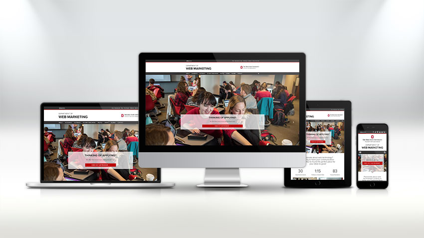 Screenshots of websites