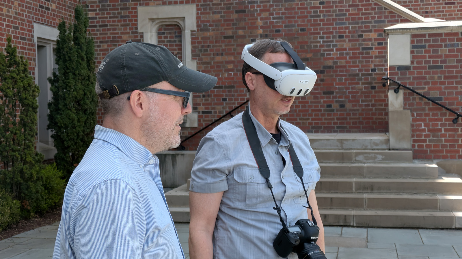 Audience interacting with the VR experience