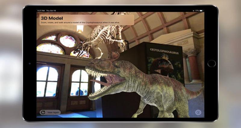 Orton Hall Dinosaur Exhibit augmented reality target images