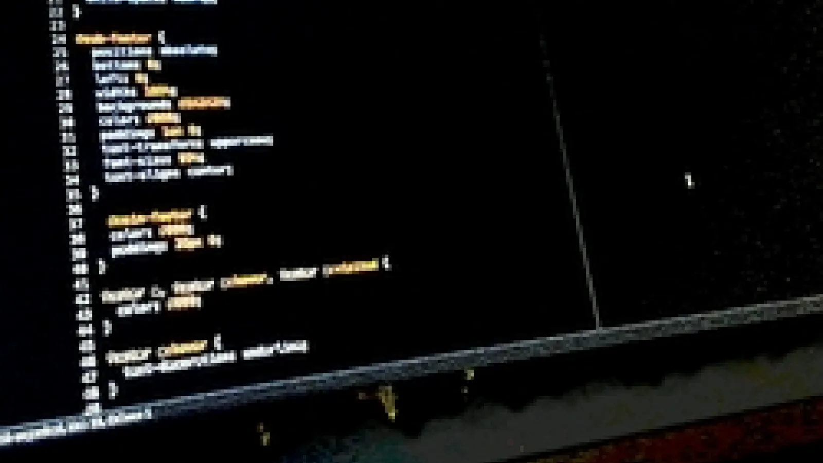 Filtered image of computer code