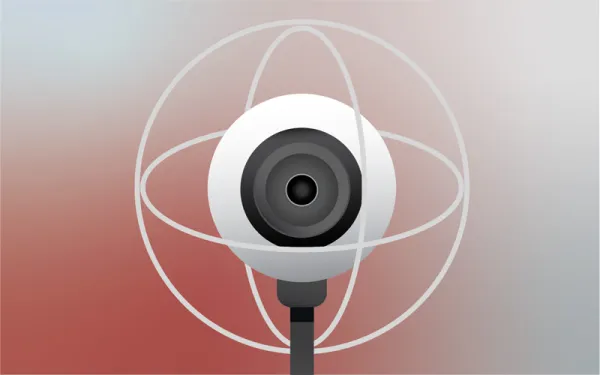 Illustration of a 360 camera