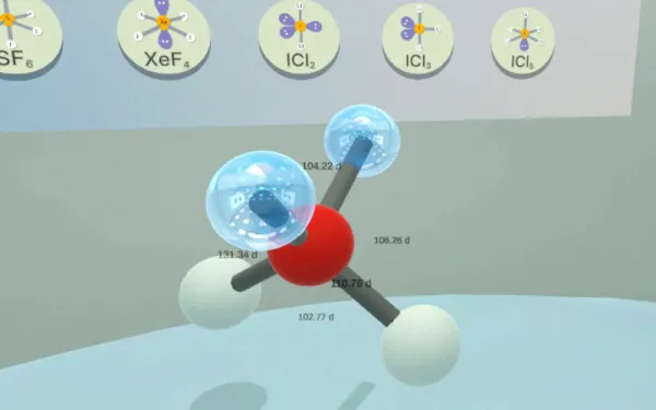 3D molecule in VR