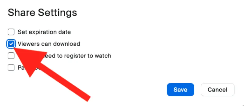 Image 3: Image settings in Zoom