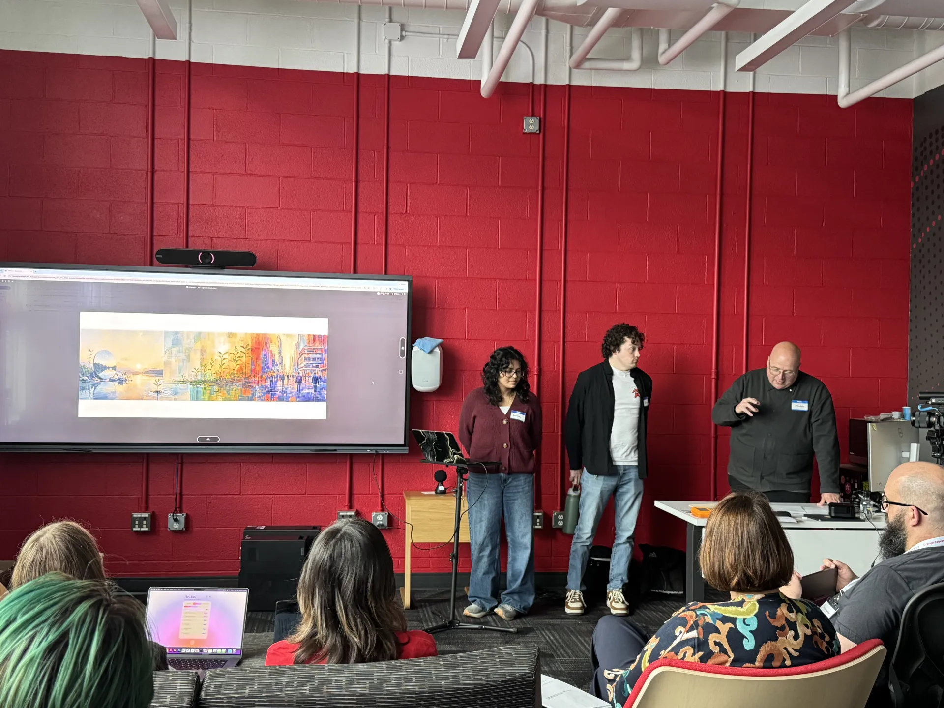 Team presenting their results
