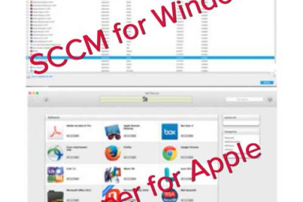 Screenshots of SCCM and Casper