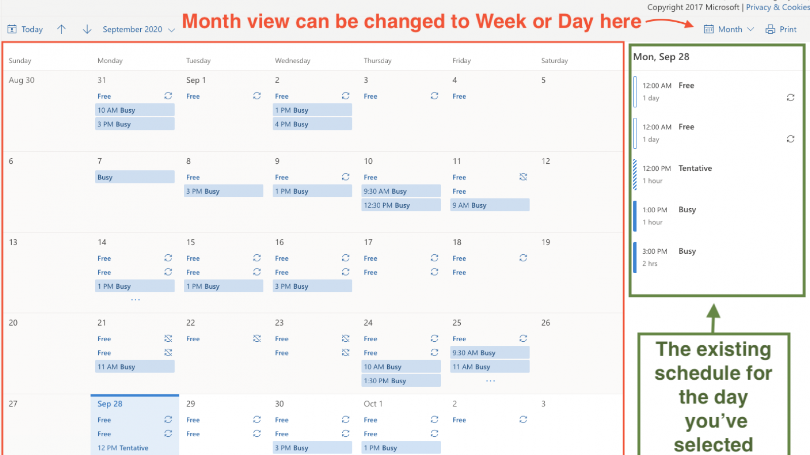Studio Schedule